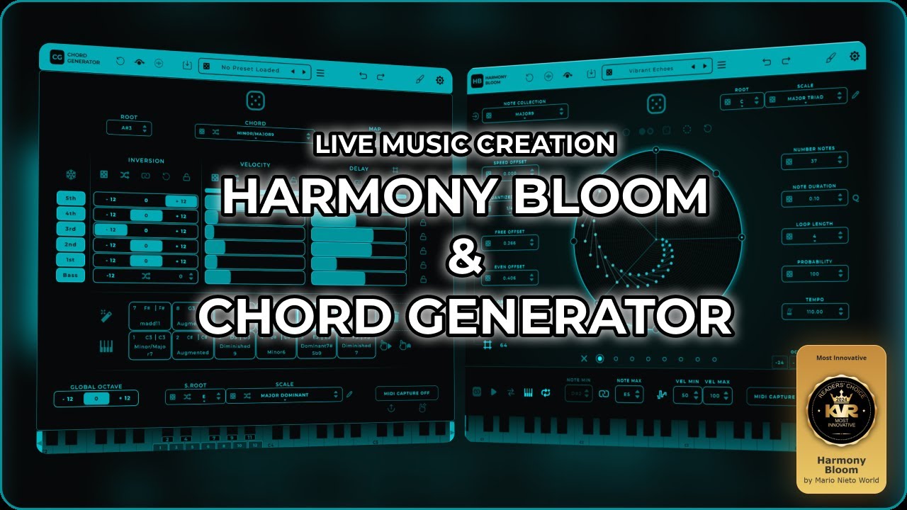 Live Music Creation with Harmony Bloom & Chord Generator #91