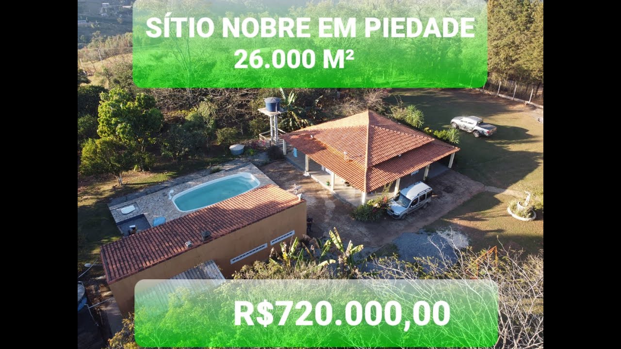 ÚNICO SÍTIO  NOBRE PARA LAZER COM PISCINA CHURRASQUEIRA  PIEDADE SP