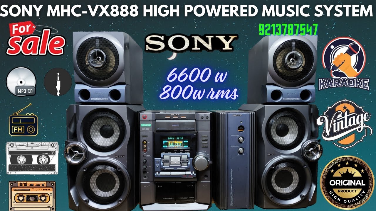 Sony MHC-VX888 | Hi-Fi Music System 🤠sold out🤠 6600 High Power | 800W RMS | Brand New | 9213787547