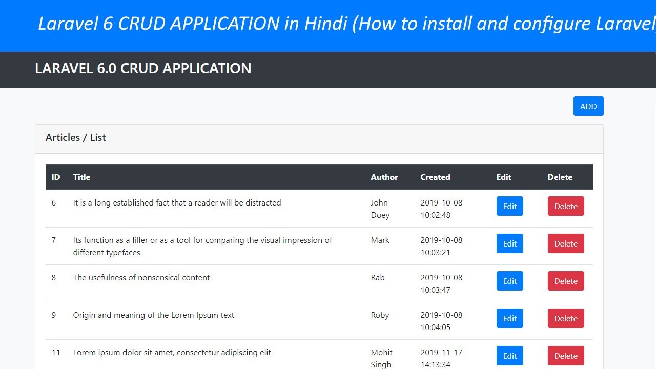 Laravel 6 CRUD APPLICATION in Hindi (How to install and configure Laravel) - part 1