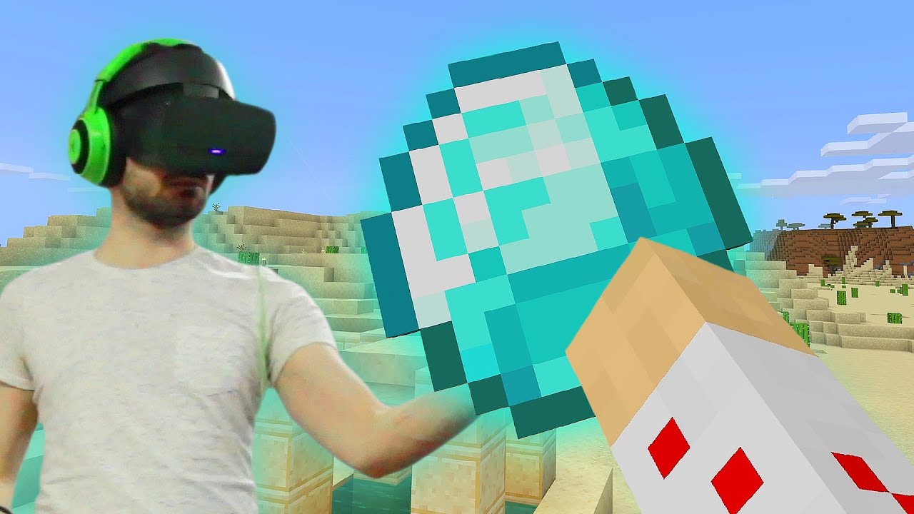 ПЪРВИЯТ НИ ДИАМАНТ В MINECRAFT ВИРТУАЛНА РЕАЛНОСТ