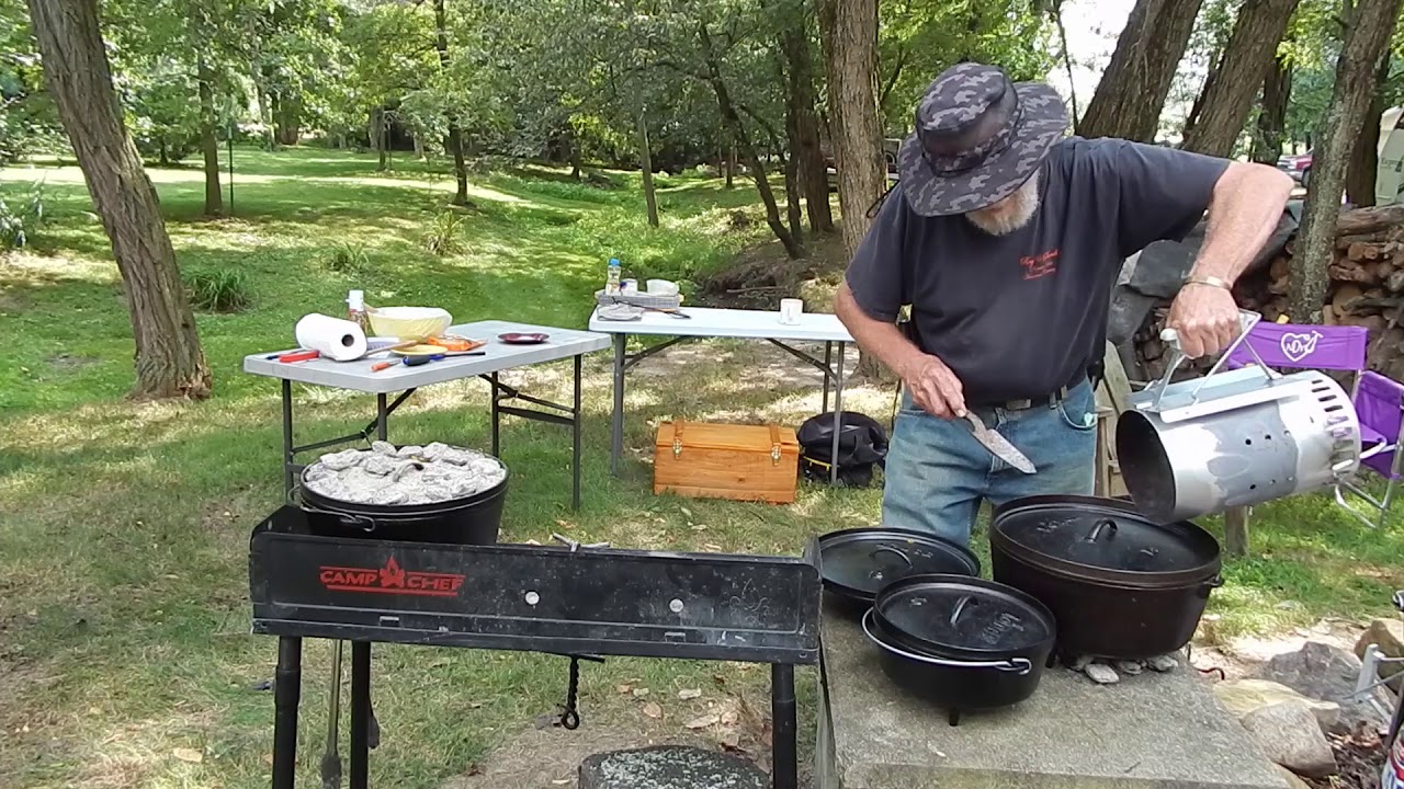 Jeff and Chuck Dutch Oven Cooking