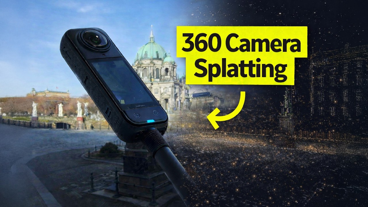 How To Create 3D MODELS from 360 CAMERAS using GAUSSIAN SPLATTING