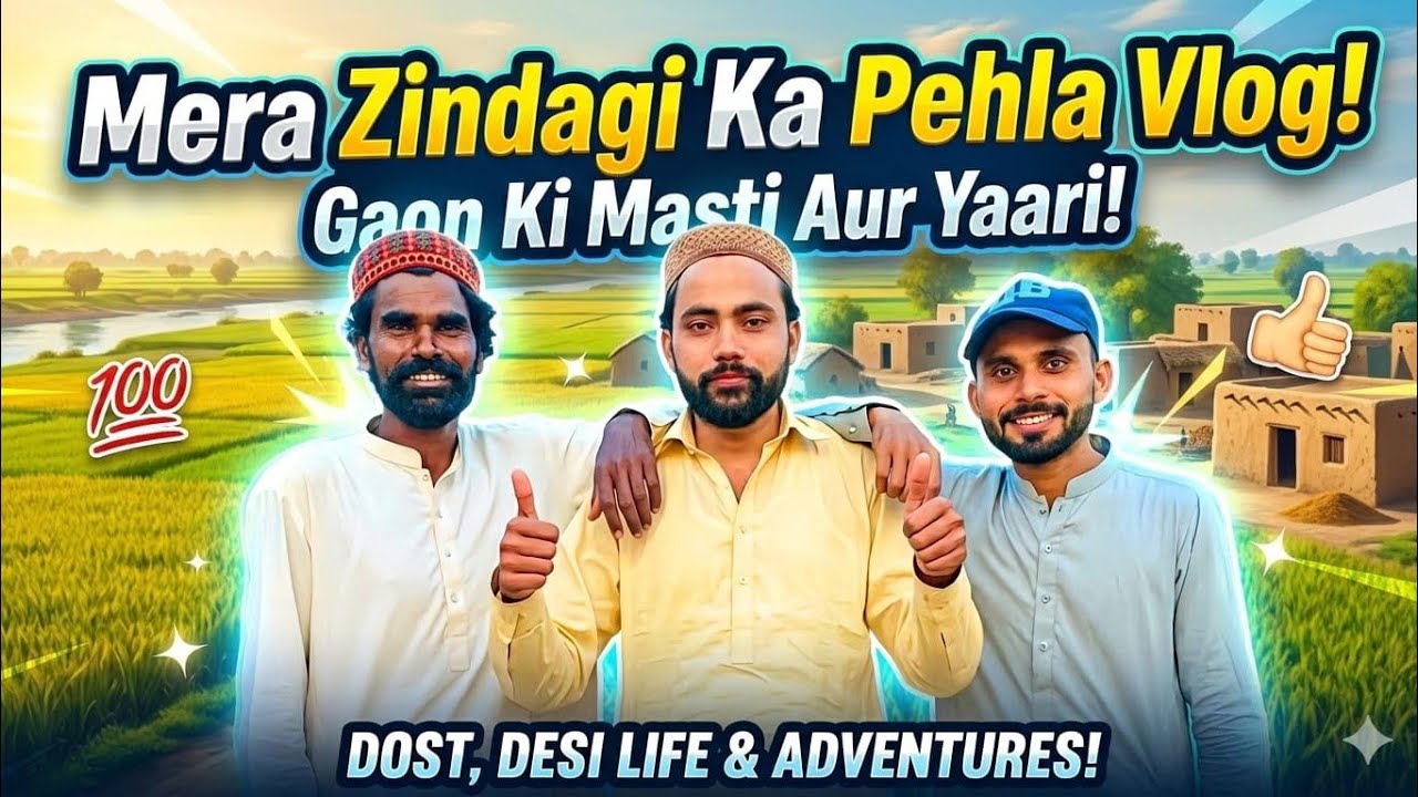 Mera Pehla Vlog: Gaon Ki Mast Yaari Aur Desi Life! 🌾 (Sabse best aur simple)