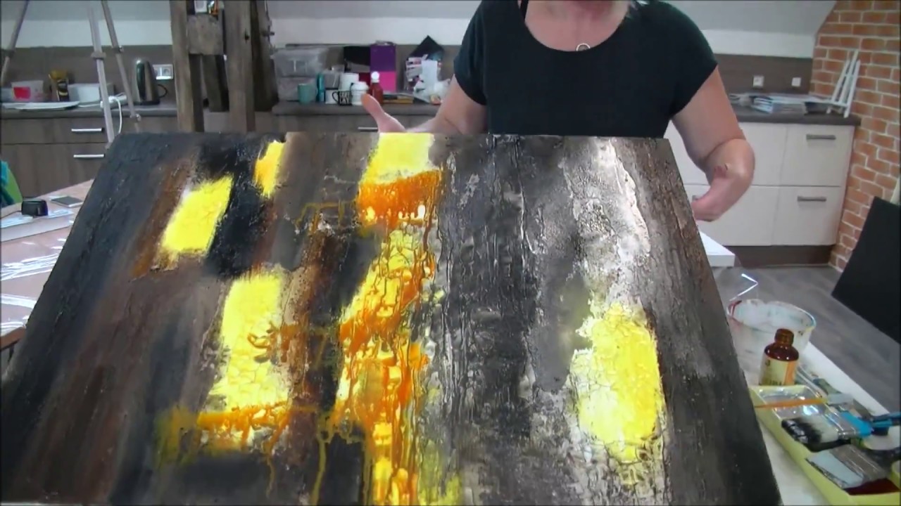 Démonstration de peinture abstraite par Jadis 7