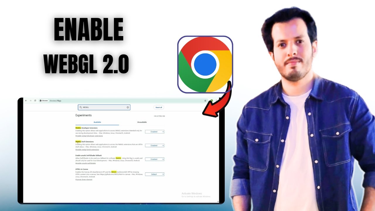 Как включить WebGL 2.0 в браузере Google Chrome | Пошаговое руководство