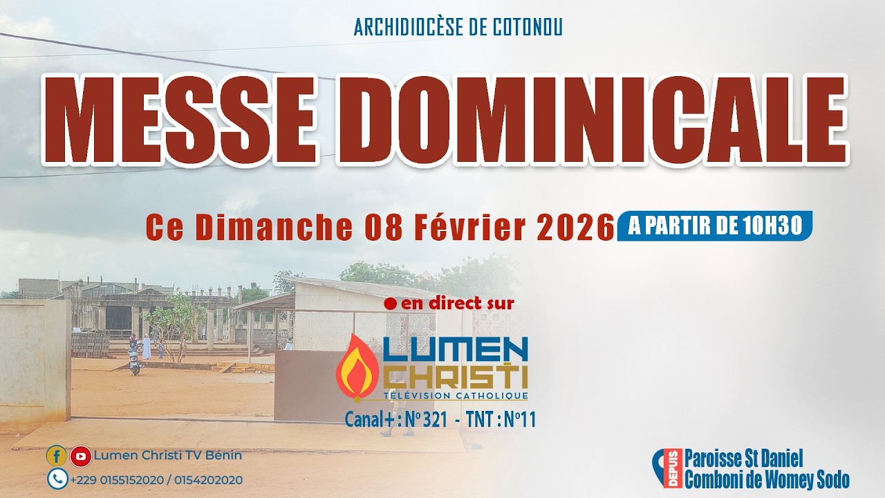 Messe dominicale de ce dimanche 08 Février 2026