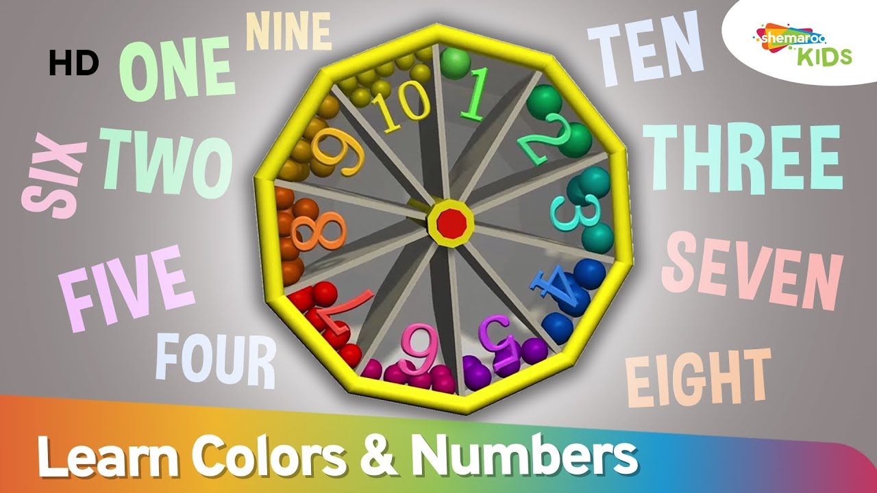 Learn Number with Spin Wheel Game | Colors Spin Wheel | Shemaroo Kids