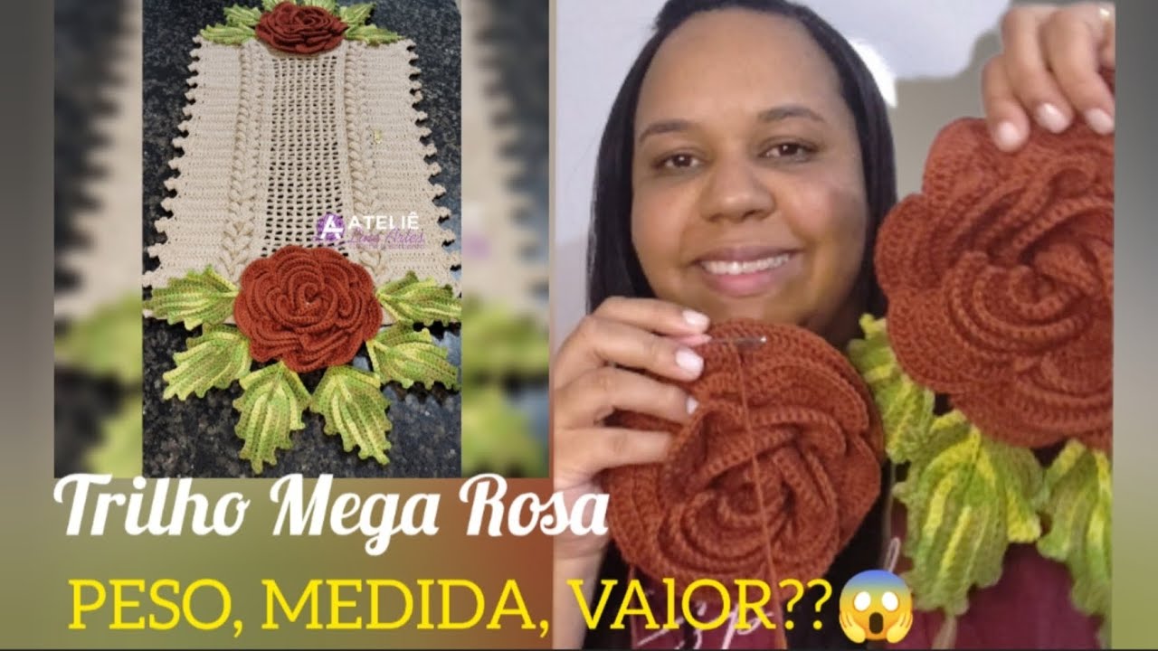 ✅ #vlog Trilho de Mesa Mega Rosa 