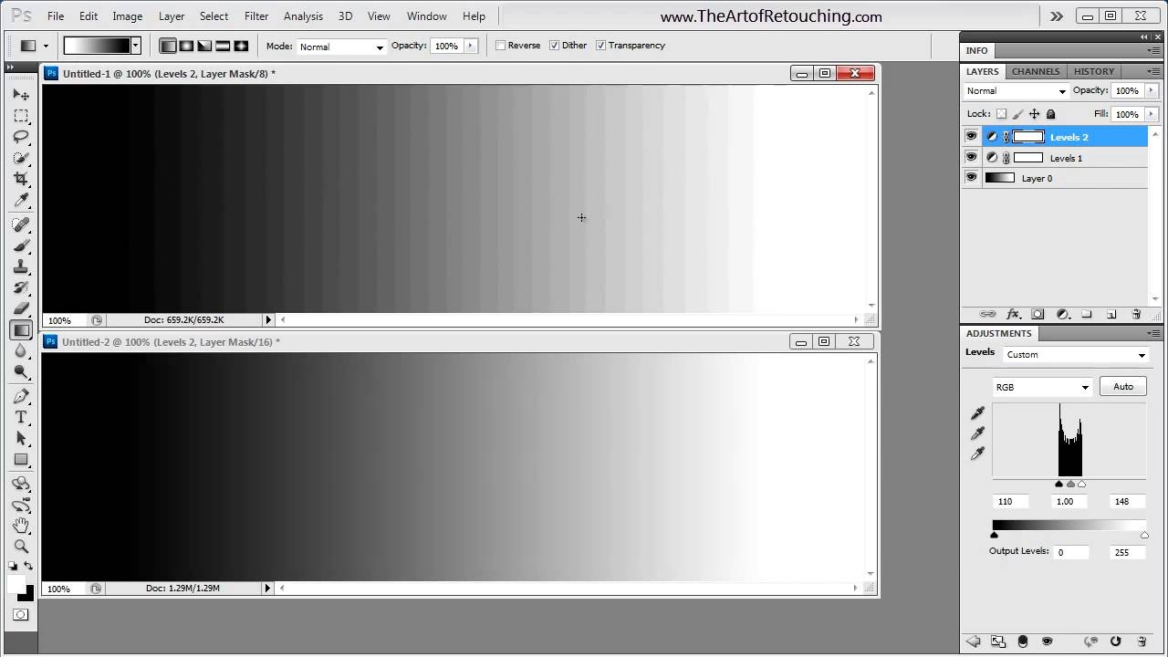 Difference of 8-Bit and 16-Bit Bit Depth - Photoshop Tutorial