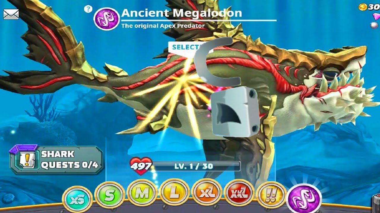 Hungry Shark World - NEW Ancient Megalodon Unlocked Bigger, Stronger & Faster - Android Gameplay