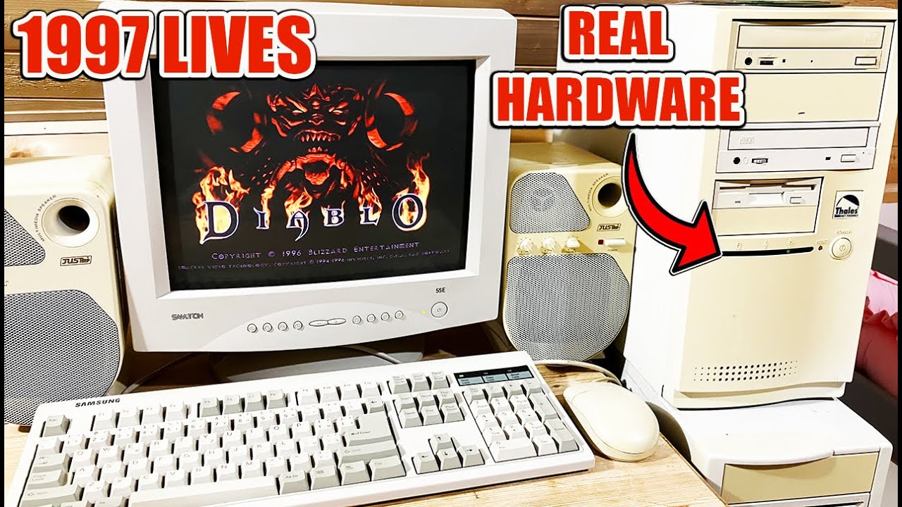 I Time Traveled to 1997: Installing & Playing DIABLO on My Real Pentium PC!