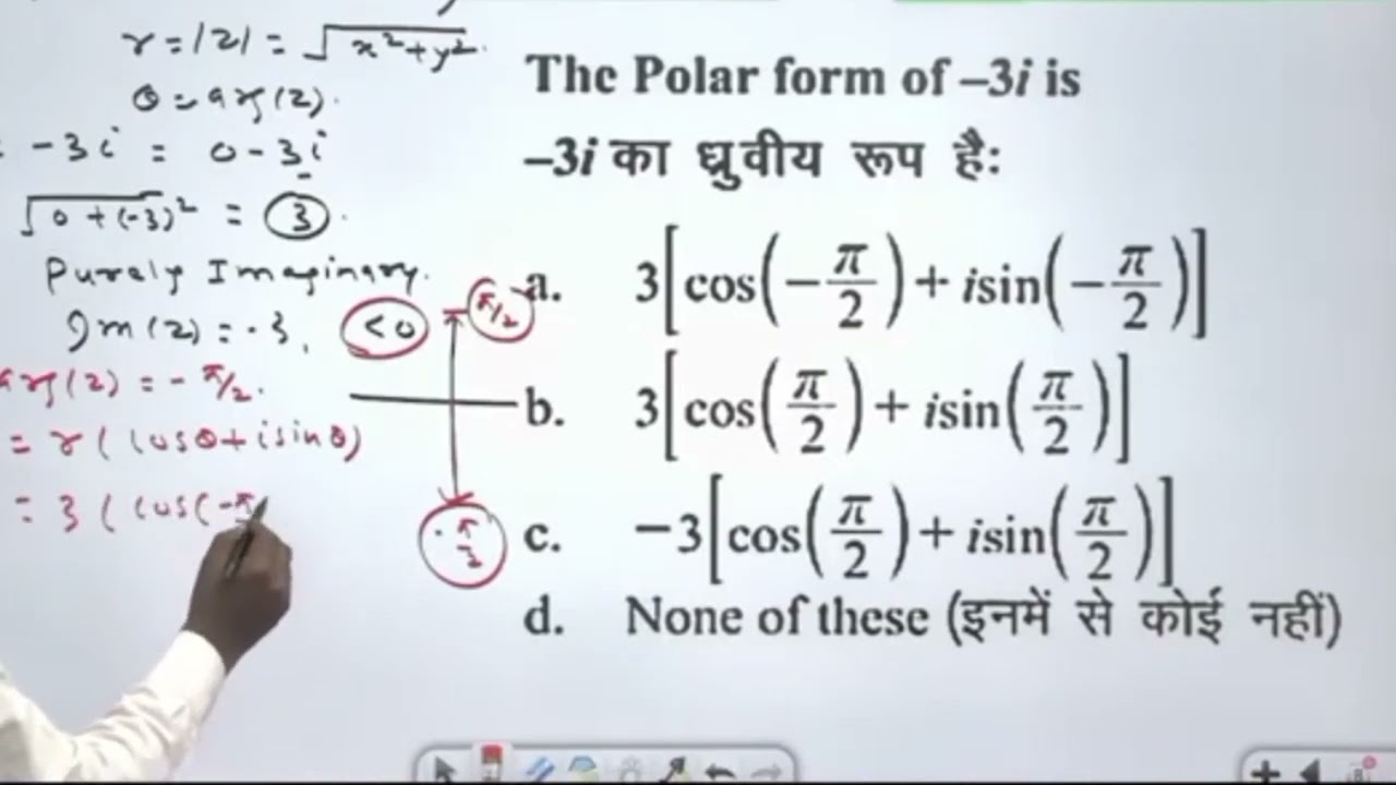 Polar form of complex number 