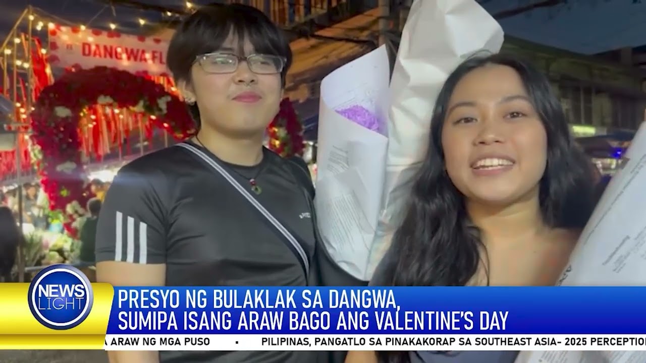 Presyo ng bulaklak sa Dangwa, sumipa isang araw bago ang Valentine’s Day | News Light