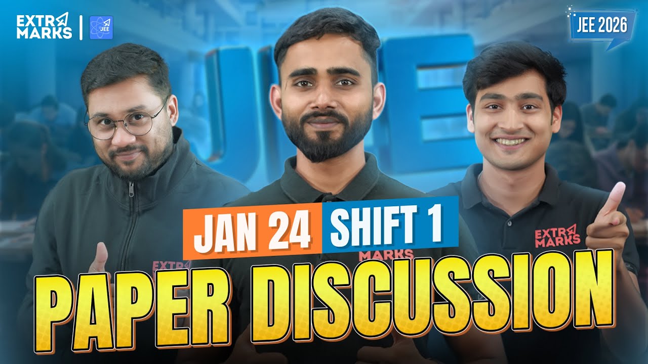 JEE Main 2026 | 24 Jan Shift 1 | LIVE Paper Discussion | Difficulty & Analysis
