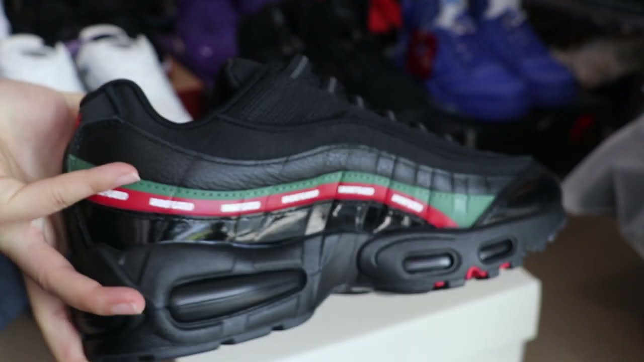 Undefeated x Air Max 95 Black Unboxing Look