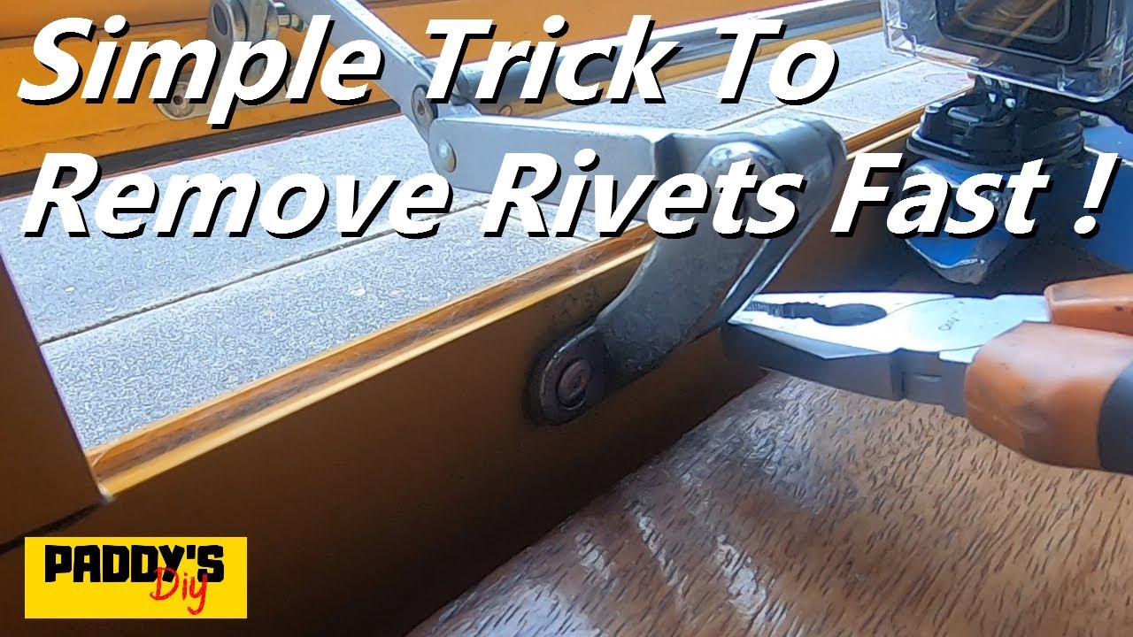 Simple Trick To Remove Rivets Fast