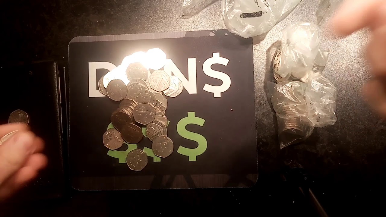 UK &pound;50 50P COIN HUNT #93 BOOK 2 - OVER 10 Commemorative 50p FINDS!