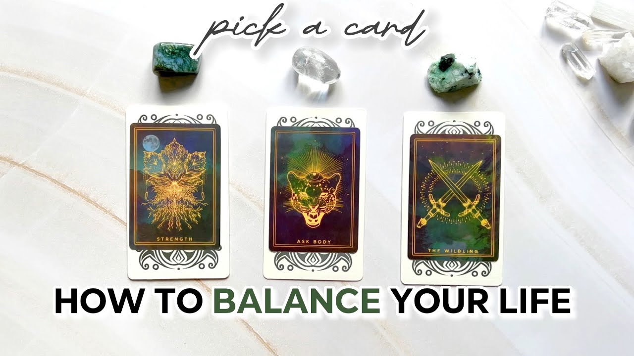 How to BALANCE your life NOW ⚖️🌈 ✦ PICK A CARD / tarot reading