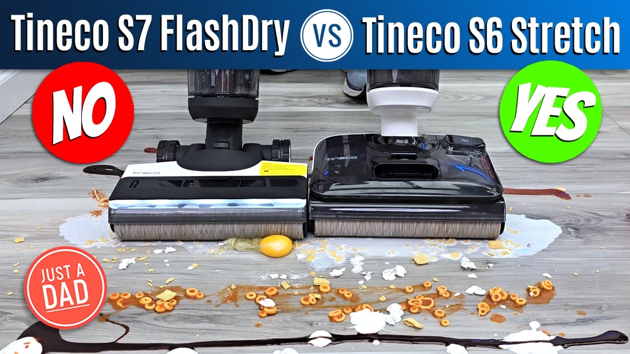 ⚖️ Tineco Floor ONE S7 против ONE S6 Stretch Flashdry | Какой пылесос для сухой и влажной уборки ...