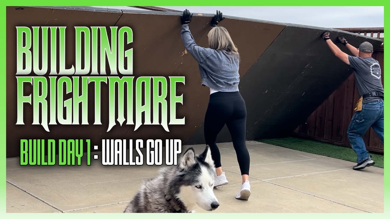 Строительство дома с привидениями — Frightmare Home Haunt 💀 2025, день 1 #hauntedhouse #build #fyp