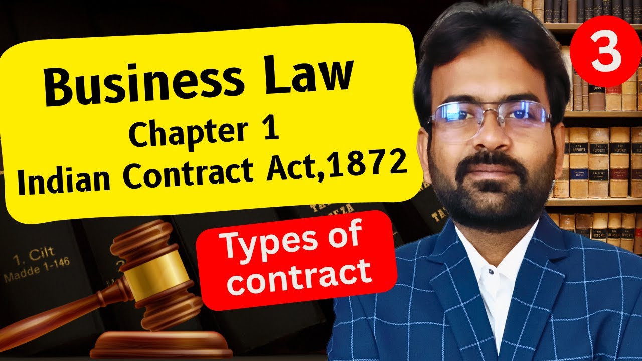 Business Law Chapter-1 | Indian Contract Act,1872 | Lecture-3 Types of Contract