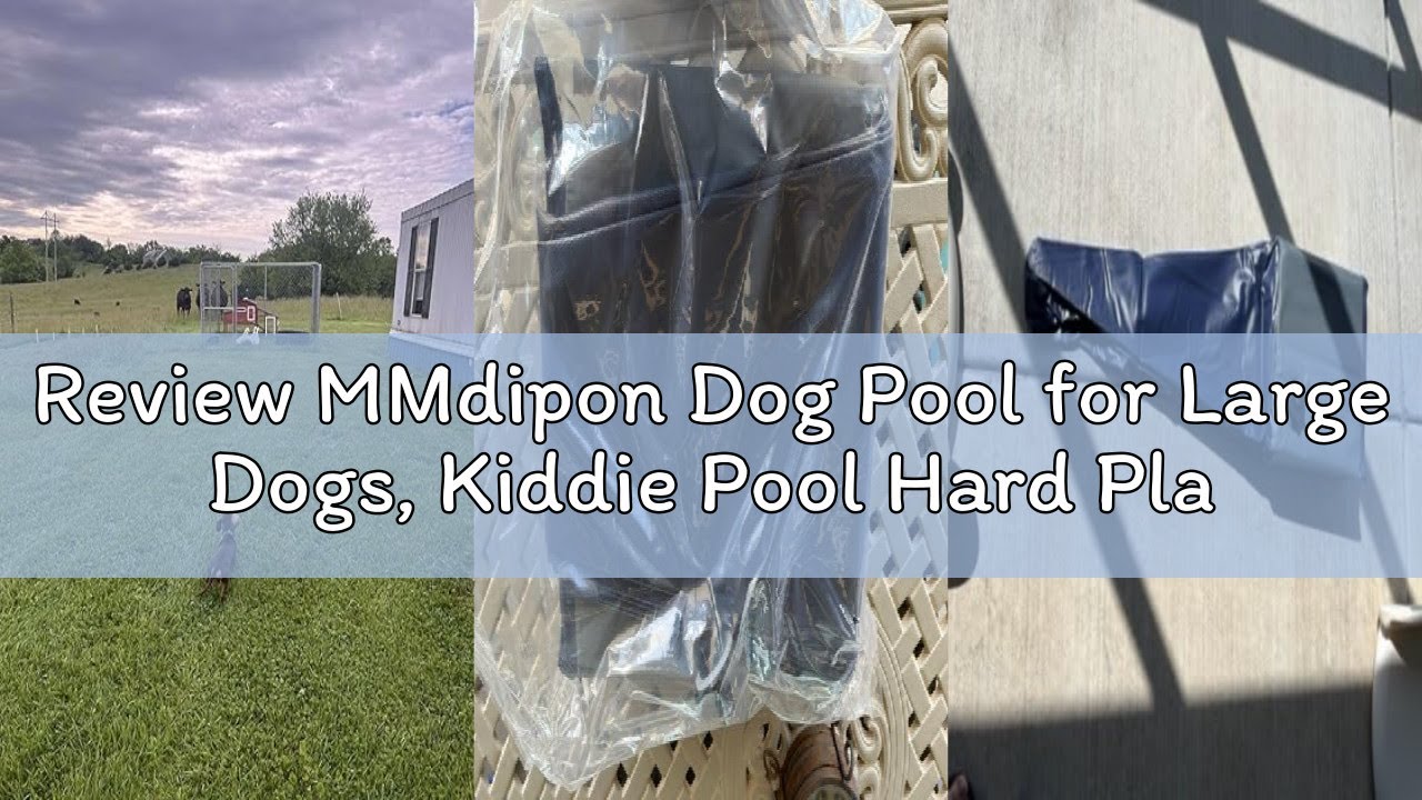 Review MMdipon Dog Pool for Large Dogs, Kiddie Pool Hard Plastic, Dog Bathtub Portable, Foldable Poo
