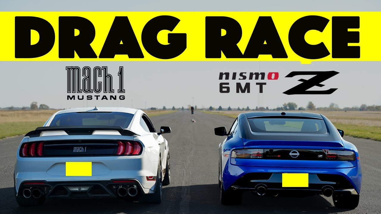 Unexpected!! 2024 Nissan Z Nismo 6MT vs Ford Mustang Mach 1. Drag and Roll Race