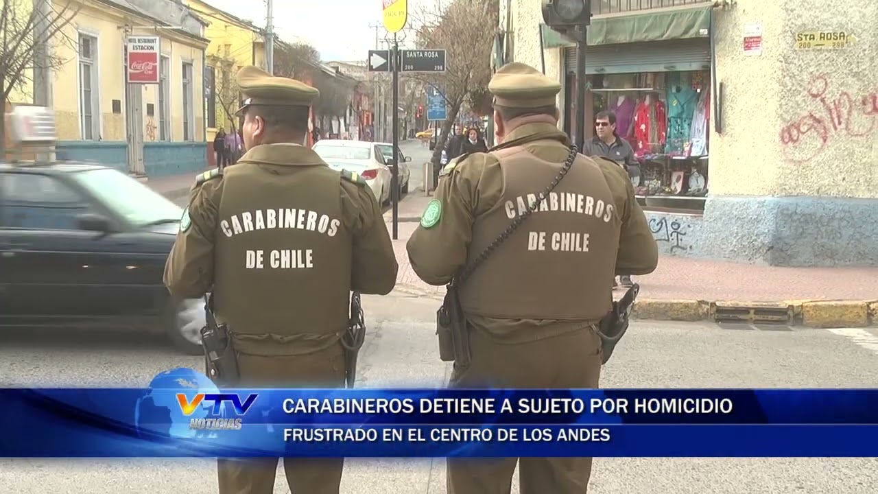 Carabineros detiene a sujeto por homicidio frustrado en el centro de Los Andes