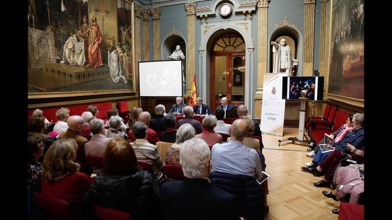 Juan Eslava Galán imparte su conferencia 