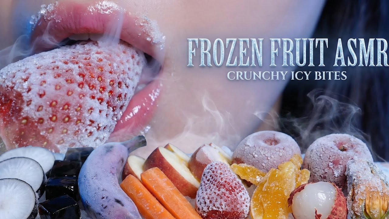 ASMR EATING | FROZEN FRUIT ASMR | EATING SHOW | ASMR EATING | FROZEN FRUIT|ASMR MUKBANG|ASMR EDIBLE