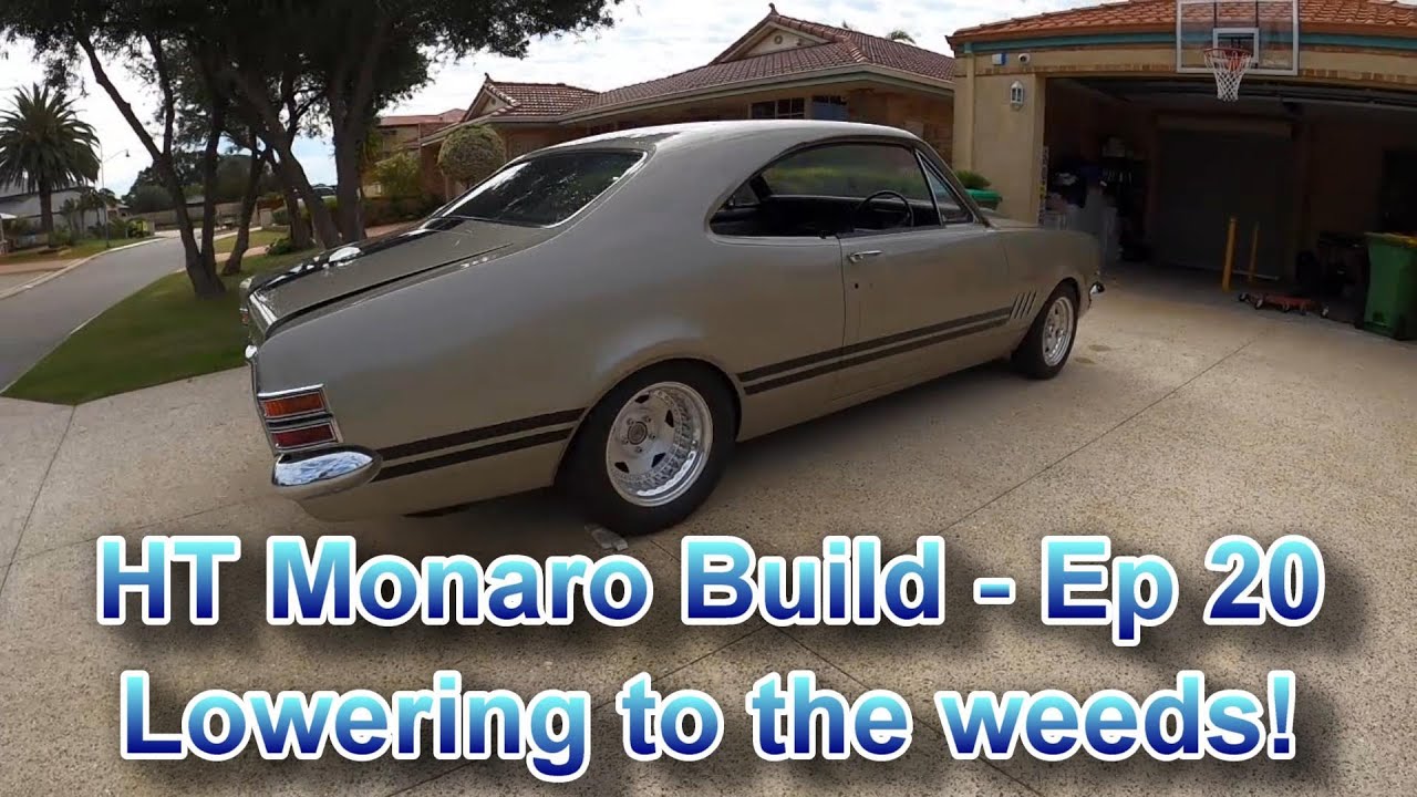 Holden HT Monaro Build Ep20 - Lower to the Weeds - Installing MotorFab Mono Leaf Caltrac suspension.
