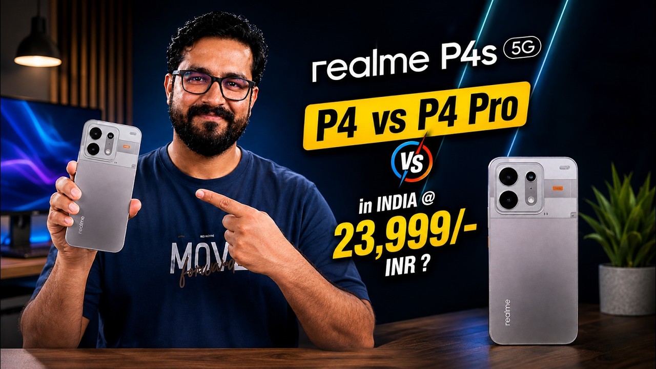 Realme P4s in India @ 23999/- INR ? I Realme P4s Vs Realme P4 Vs P4 Pro