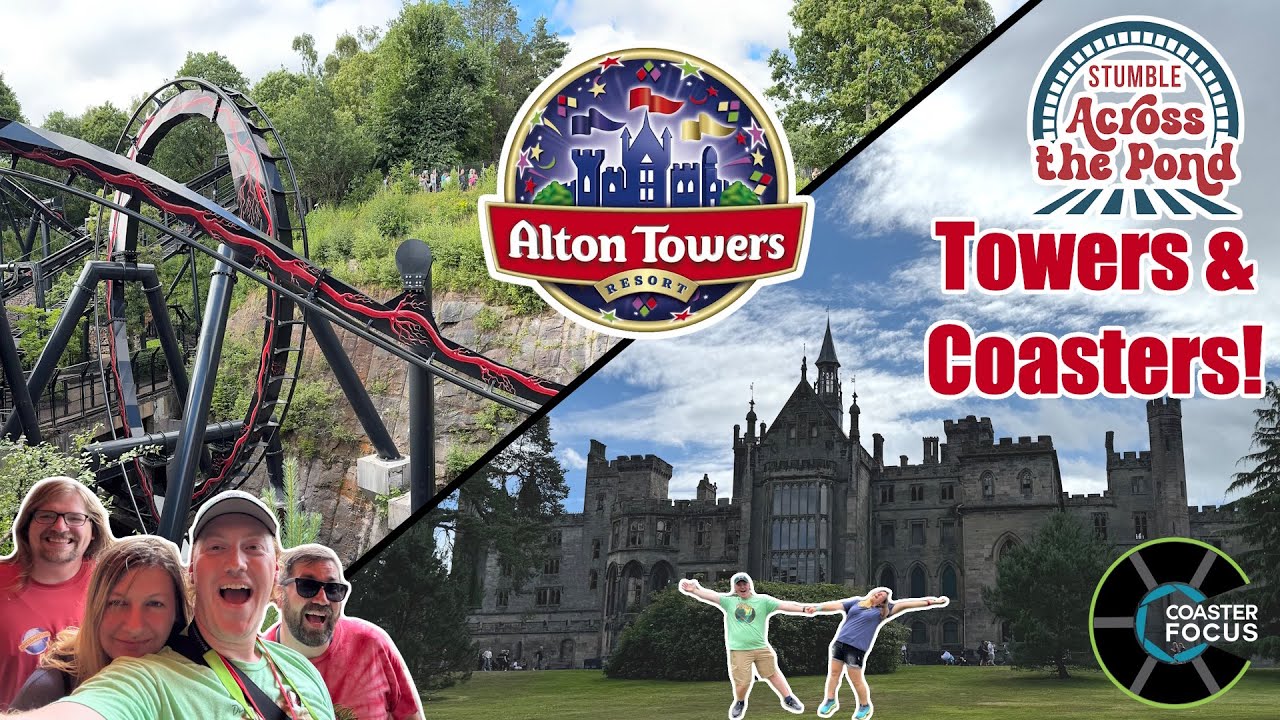 ALTON TOWERS Is A HUGE Theme Park! Riding Coasters and Exploring Towers! (SATP Trip Part 4)