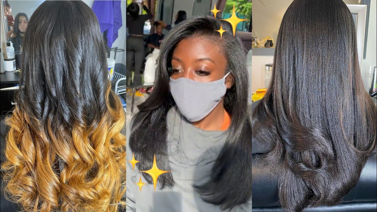 Satisfying Silk Press Compilation - Kinky/Coily/Curly to Straight (NEW 2022)