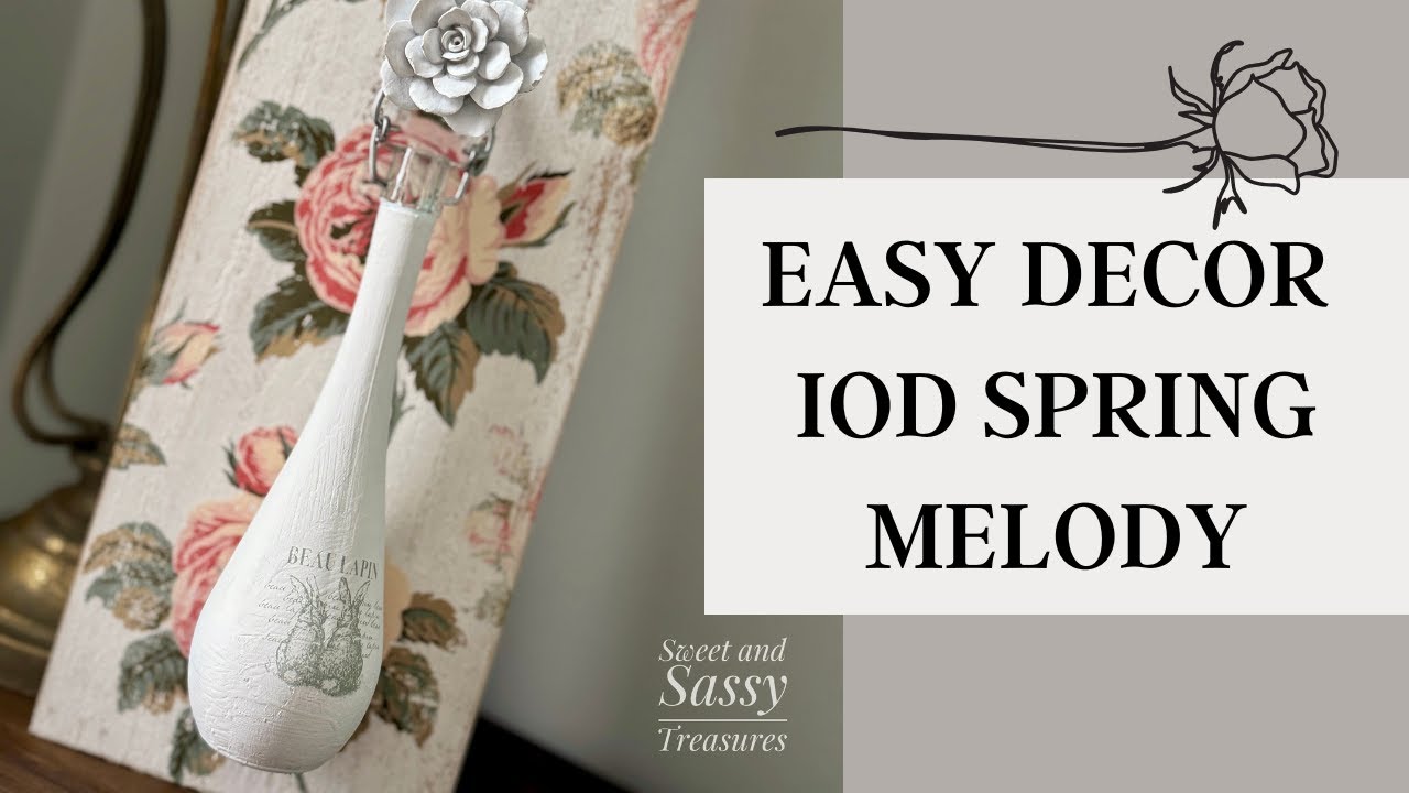 DIY Wall Decor: IOD Spring Melody Paint Inlay Tutorial