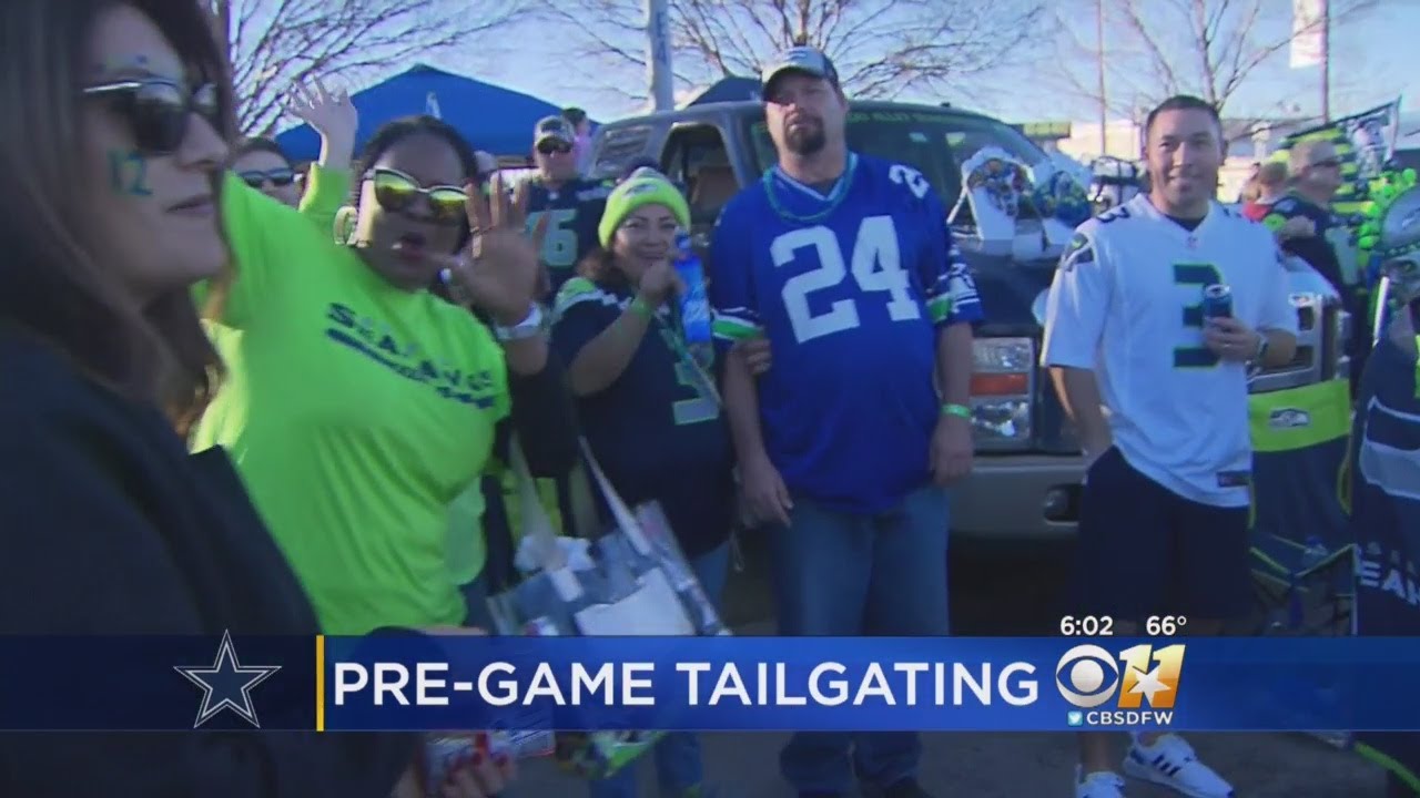 Cowboys, Seahawks Fans Bring Own Thunder While Tailgating