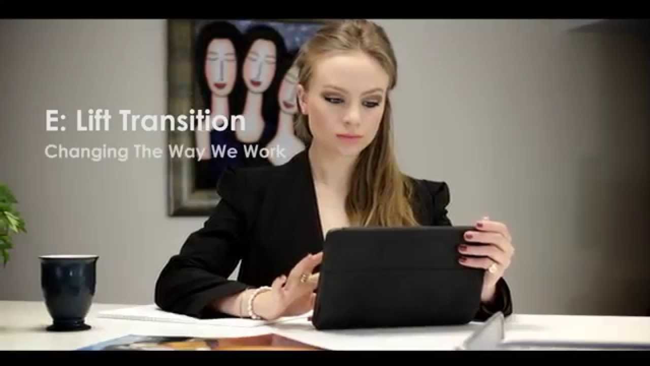 Standing Height Adjustable Desk - E: Lift Transition