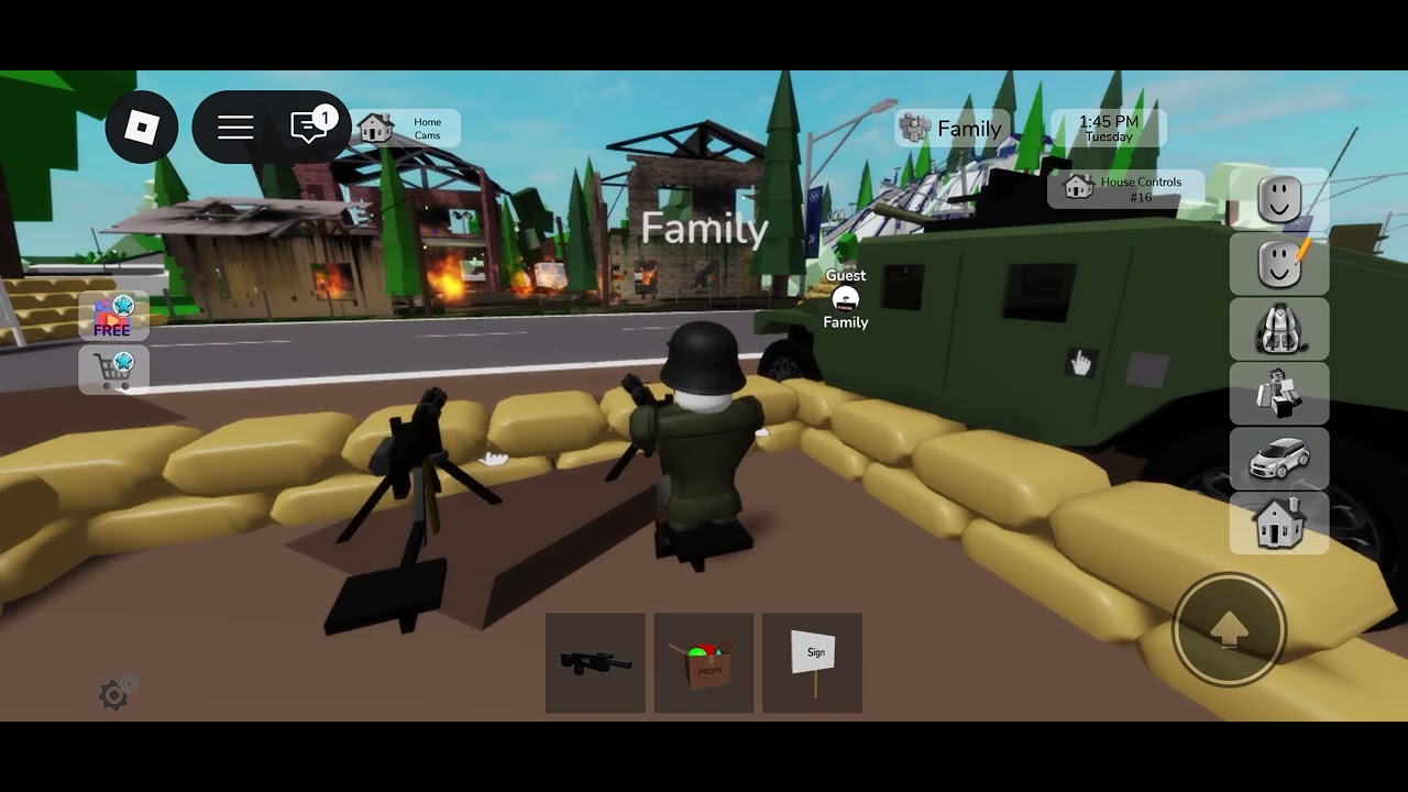 Playing ww1 in Brookhaven
