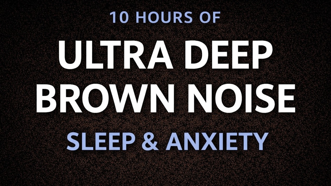 10 Hours of Ultra Deep Brown Noise for Sleep & Anxiety | Black Screen