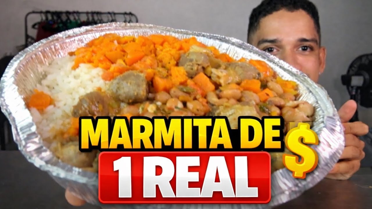 MARMITA DE 1 REAL! Hoje veio algo que nem voce comeria!