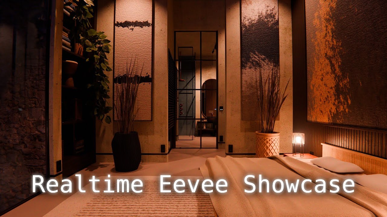 Blender Eevee Realtime Showcase | Modern Modular House 4