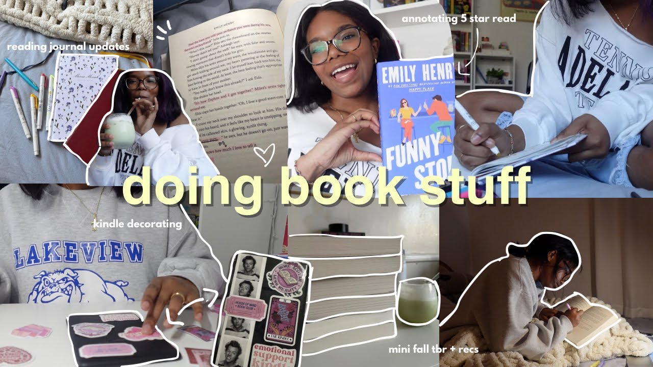 do book stuff with me 🫂✨🎀 (book haul, matcha recipe, reading journal, annotating, + more!)