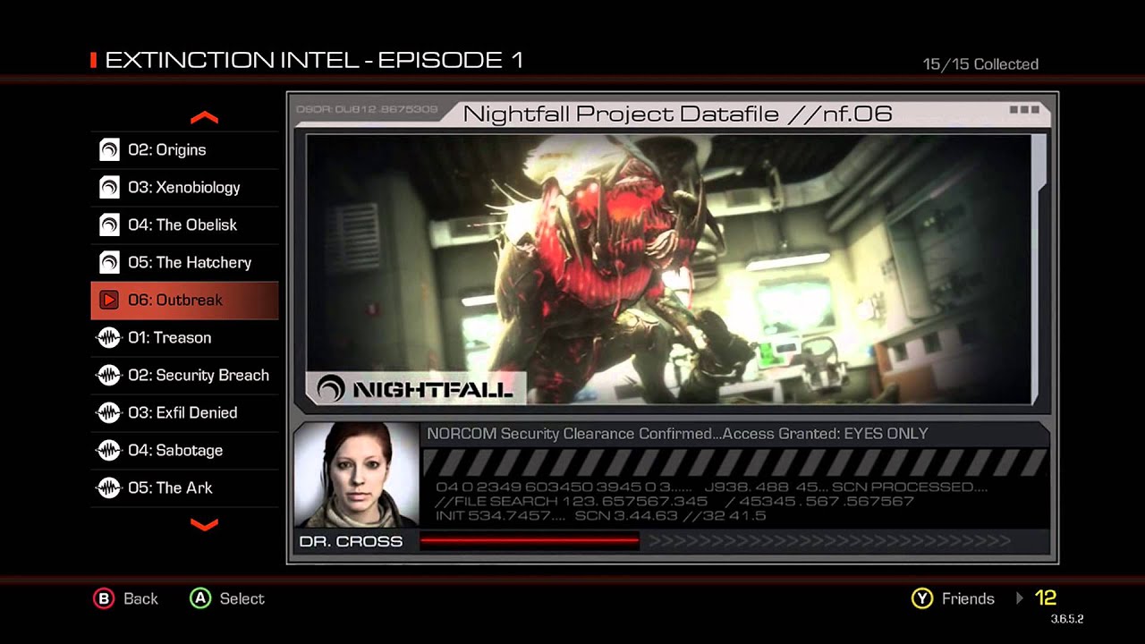 Extinction NIGHTFALL All Intel Storyline Files [1080p] - Call of Duty Ghosts Onslaught DLC