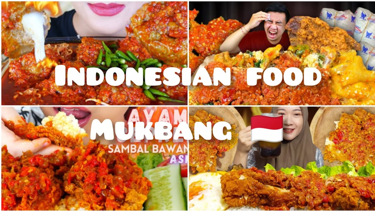 Indonesian food mukbang ASMR!!!🇲🇨😋| Compilation | only BITES |