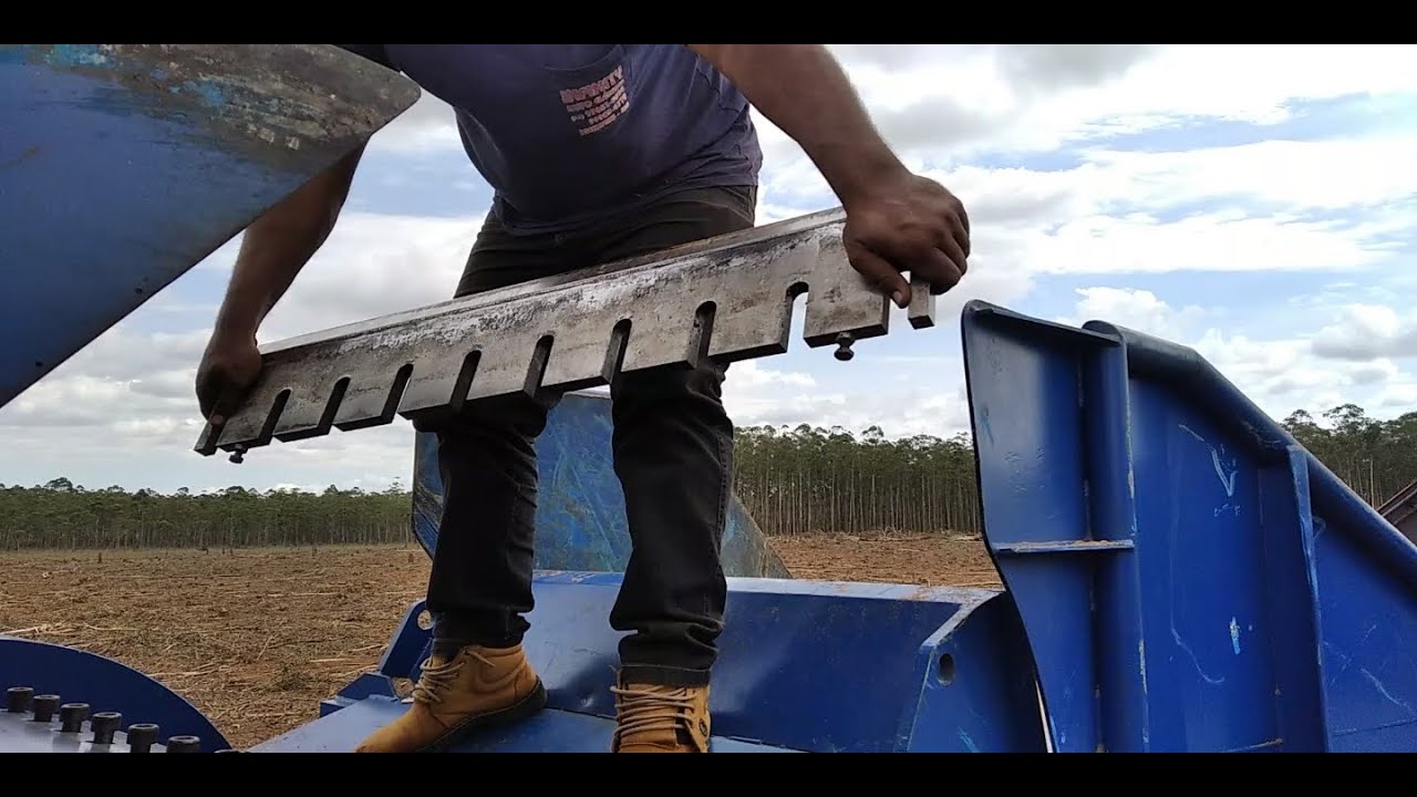 COMO TROCAR FACAS PICADOR FLORESTAL BRUNO FOREST KING