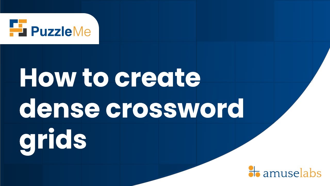 How to create dense crossword puzzle grids