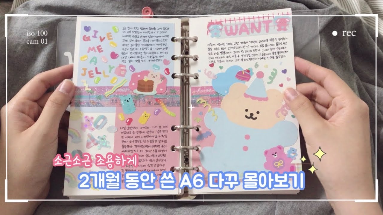 [몰아보기]조용하게💫🌌 2개월 동안 쓴 A6 다꾸 같이 구경해요