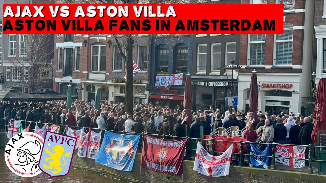 Aston Villa fans in Amsterdam | Ajax vs Aston Villa | 07-03-2024
