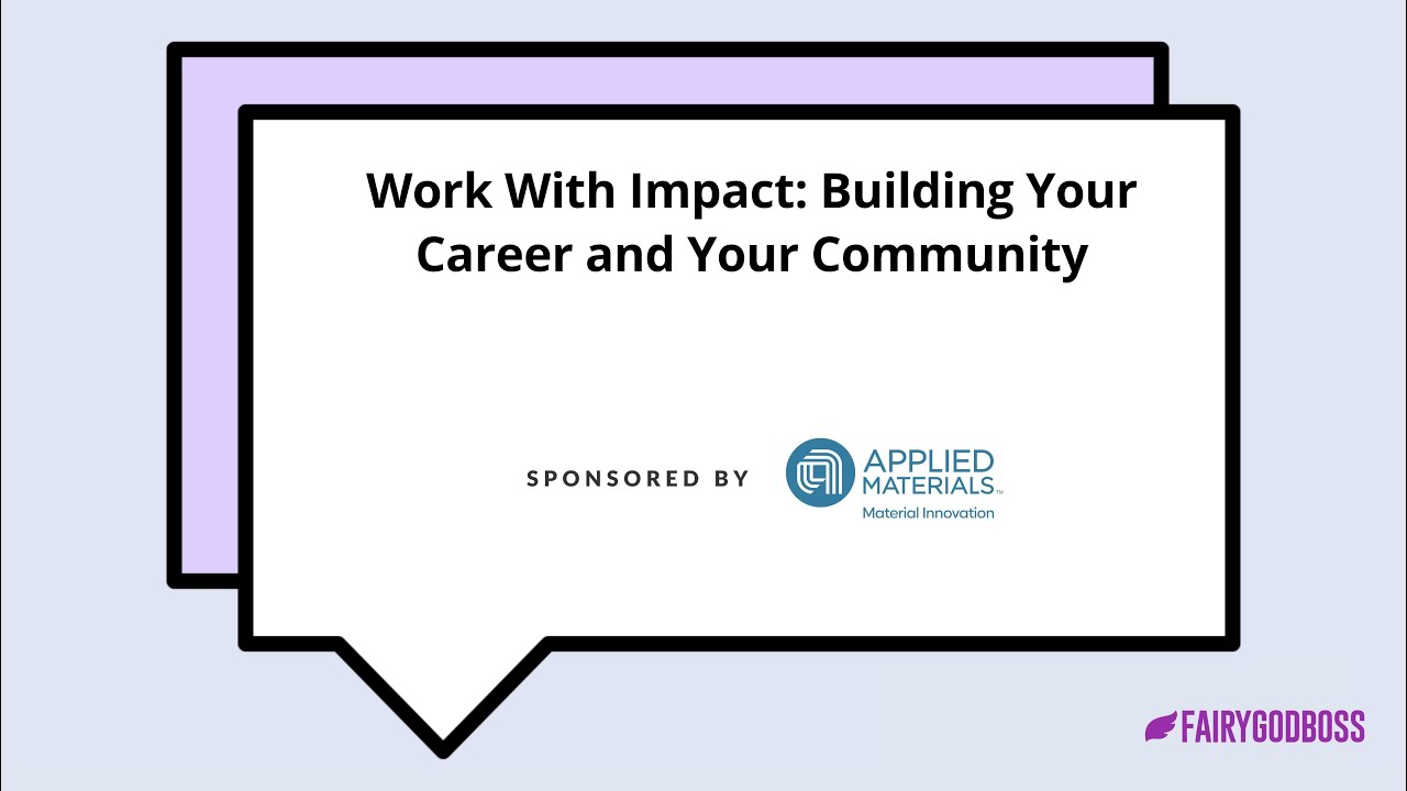Work With Impact: Building Your Career and Your Community